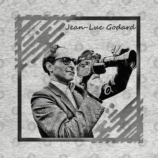 Jean-Luc Godard in Black and White Frame Concept by Mysimplicity.art